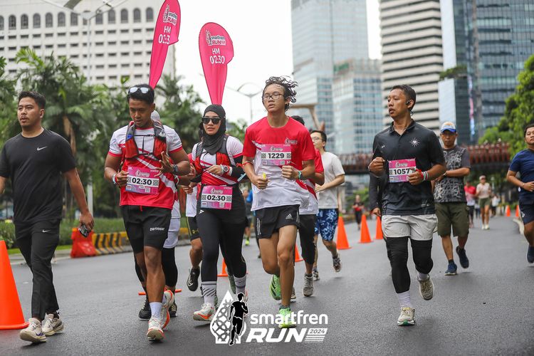 Race photo from Smartfren Run 2024