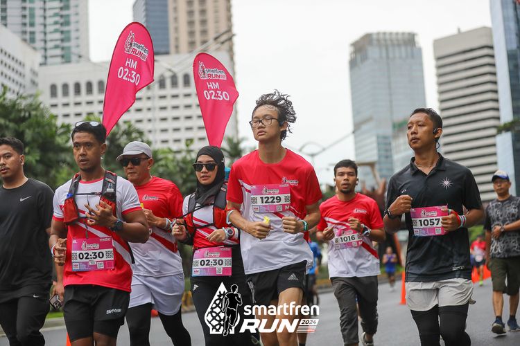 Race photo from Smartfren Run 2024