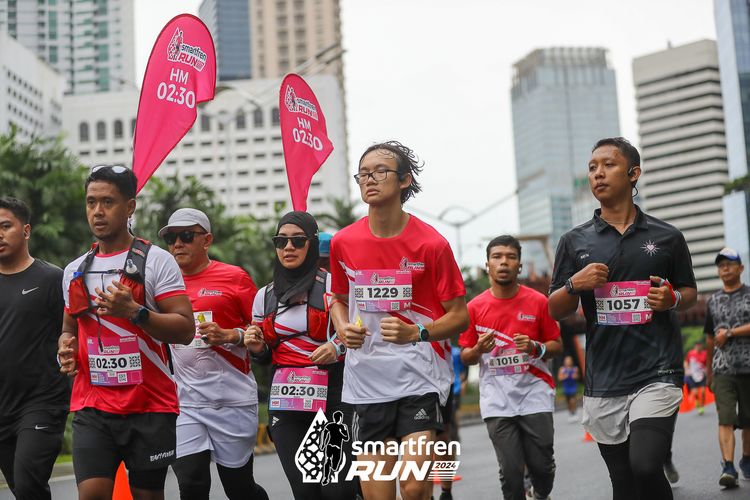 Race photo from Smartfren Run 2024