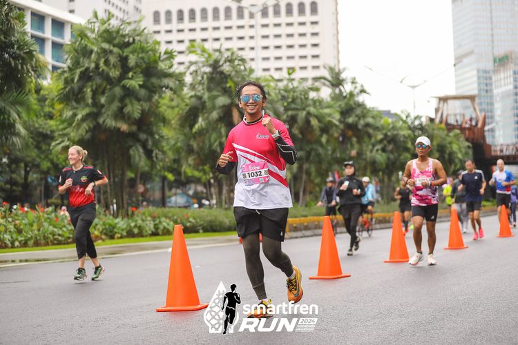 Race photo from Smartfren Run 2024