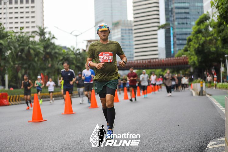 Race photo from Smartfren Run 2024