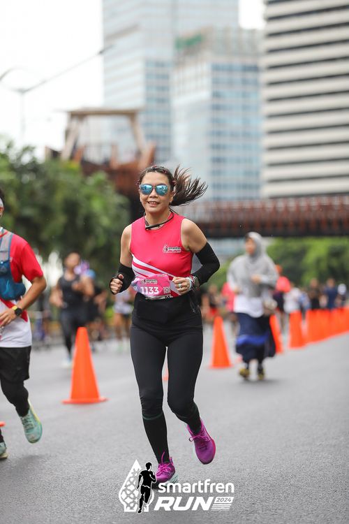 Race photo from Smartfren Run 2024