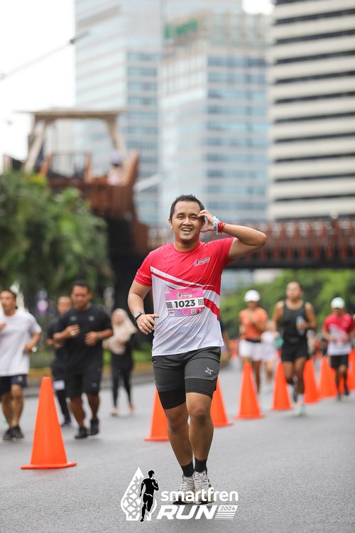 Race photo from Smartfren Run 2024