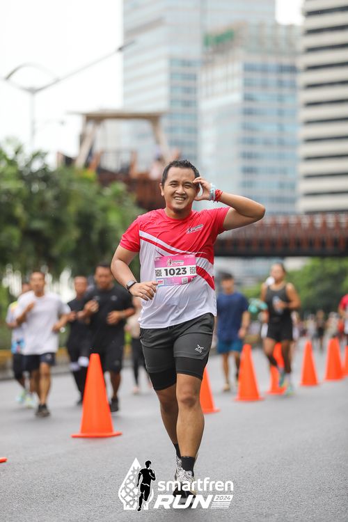 Race photo from Smartfren Run 2024