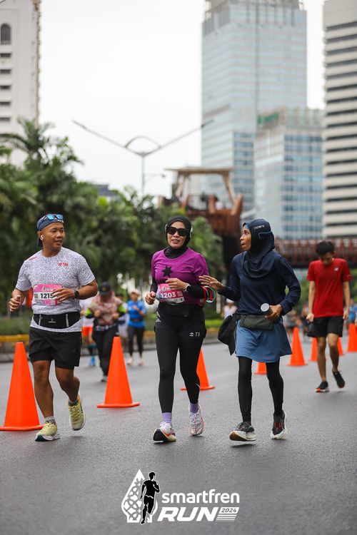 Race photo from Smartfren Run 2024