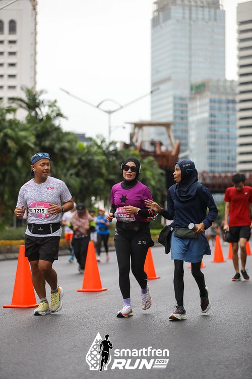 Race photo from Smartfren Run 2024
