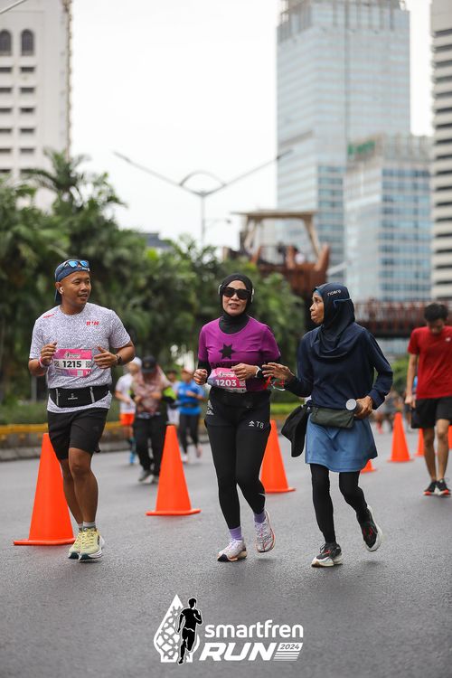 Race photo from Smartfren Run 2024