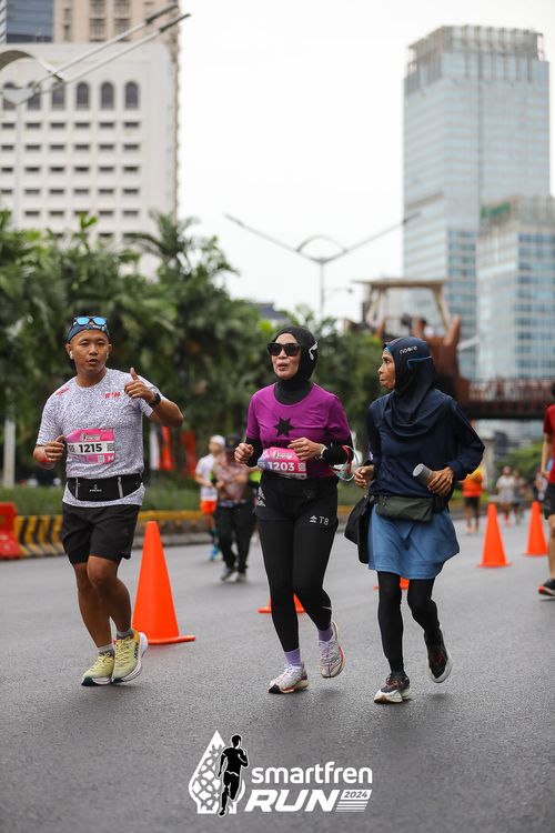 Race photo from Smartfren Run 2024