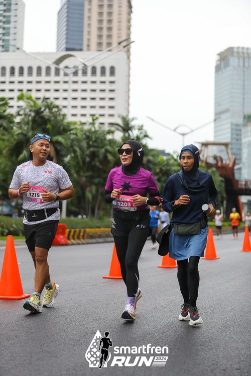 Race photo from Smartfren Run 2024