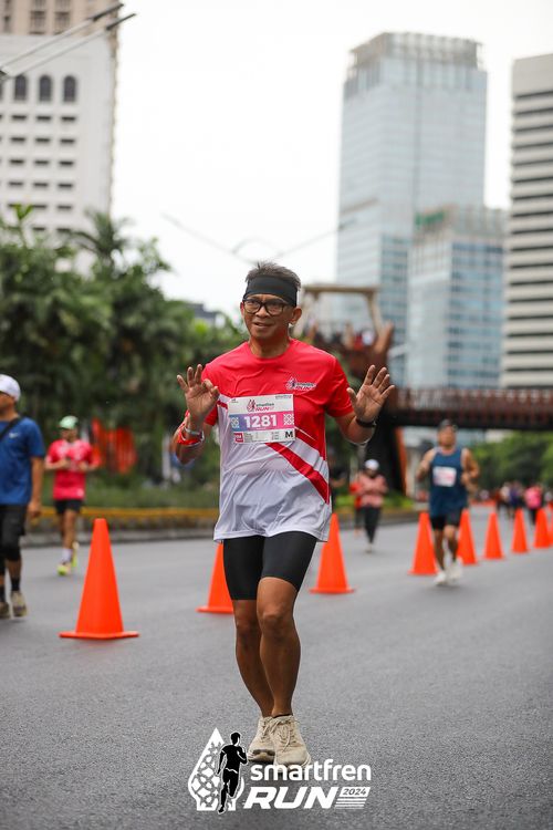 Race photo from Smartfren Run 2024