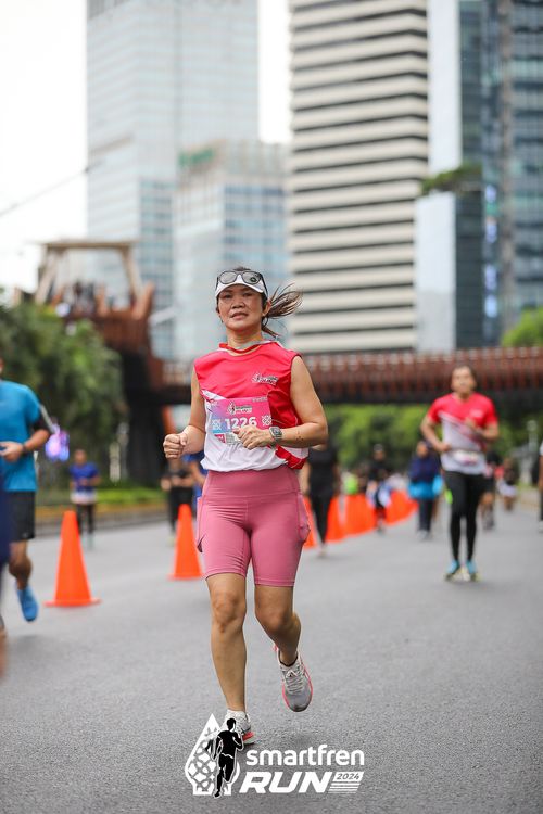 Race photo from Smartfren Run 2024