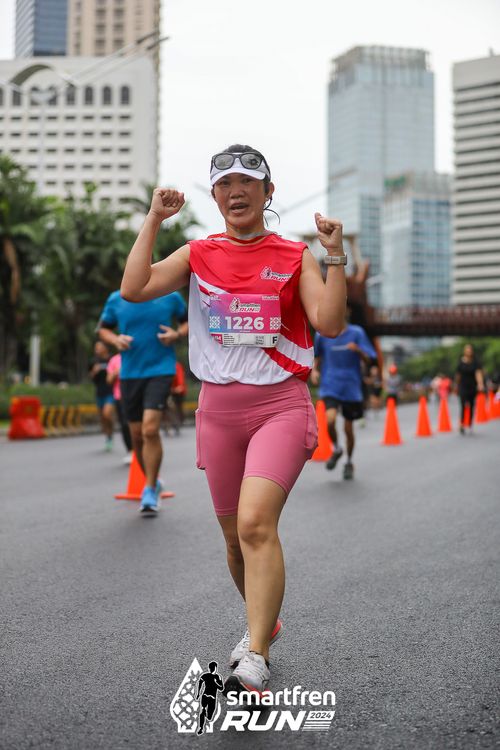Race photo from Smartfren Run 2024