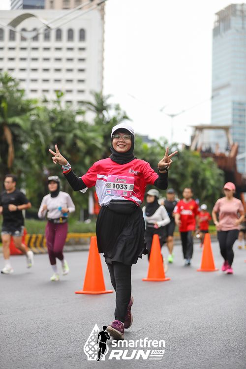 Race photo from Smartfren Run 2024