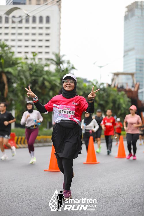 Race photo from Smartfren Run 2024