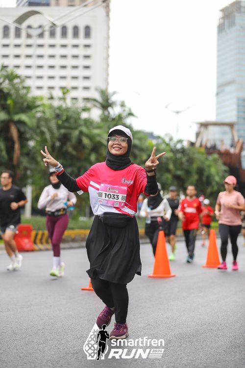 Race photo from Smartfren Run 2024