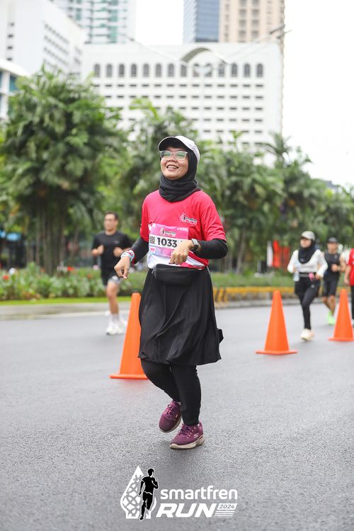 Race photo from Smartfren Run 2024