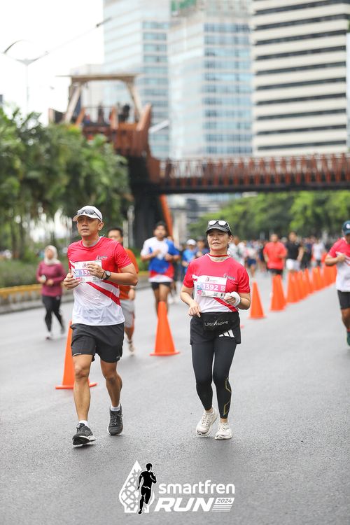Race photo from Smartfren Run 2024
