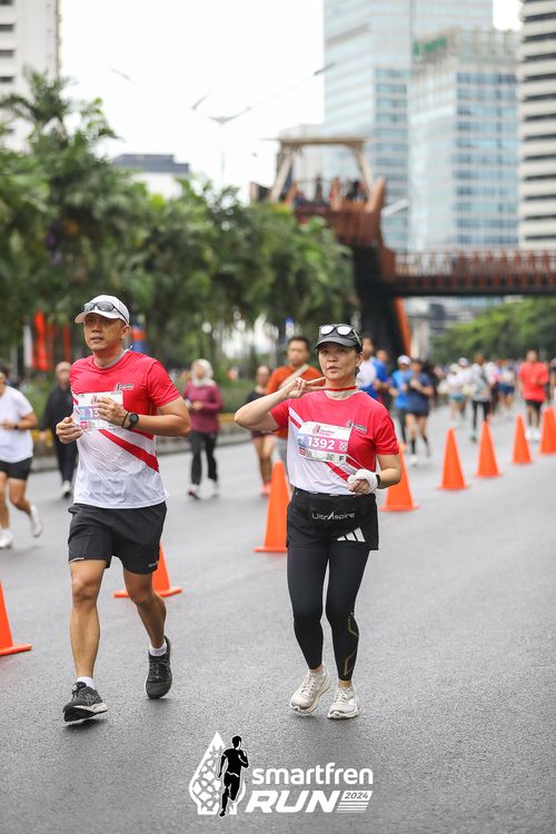 Race photo from Smartfren Run 2024