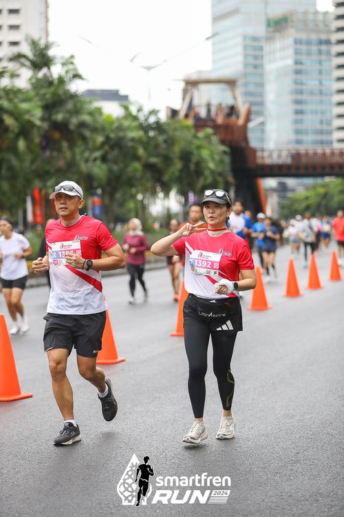Race photo from Smartfren Run 2024