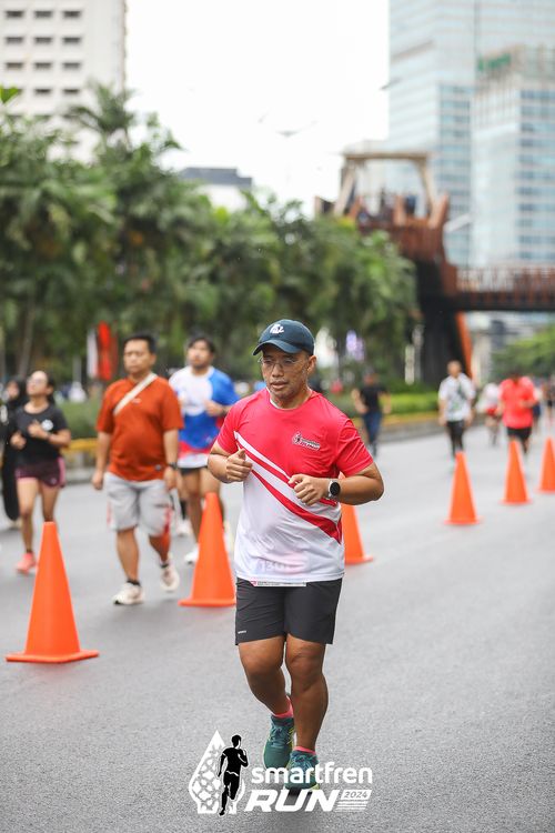 Race photo from Smartfren Run 2024
