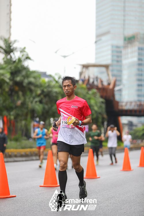 Race photo from Smartfren Run 2024