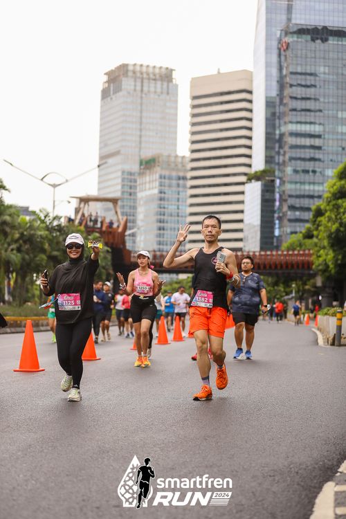 Race photo from Smartfren Run 2024