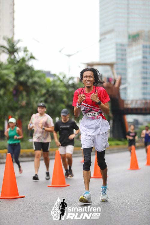 Race photo from Smartfren Run 2024
