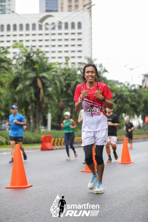 Race photo from Smartfren Run 2024
