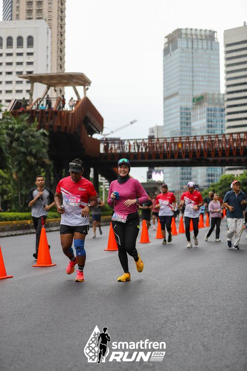 Race photo from Smartfren Run 2024