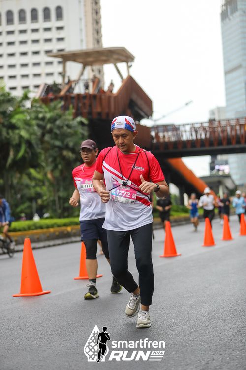 Race photo from Smartfren Run 2024