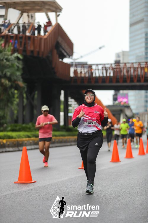 Race photo from Smartfren Run 2024