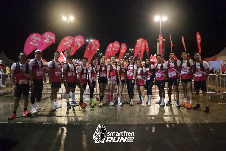 Race photo from Smartfren Run 2024