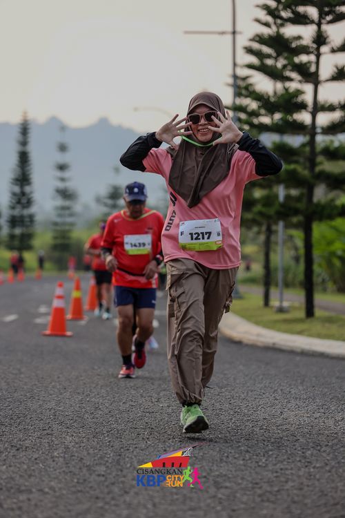 Race photo from CISANGKAN KBP CITY RUN 2025