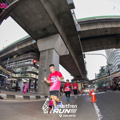 Race photo from SMARTFREN RUN 2026