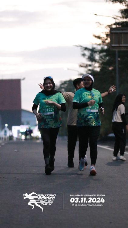 Race photo from Arutmin Borneo Run 2024