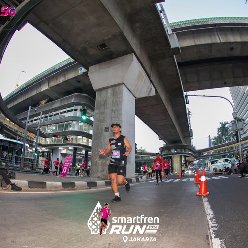 Race photo from SMARTFREN RUN 2026