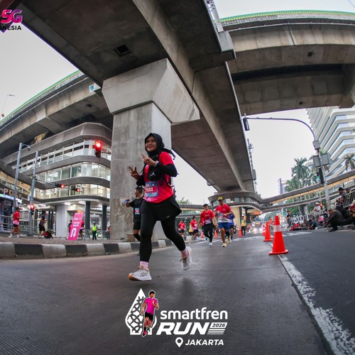 Race photo from SMARTFREN RUN 2026