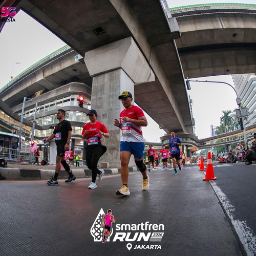 Race photo from SMARTFREN RUN 2026