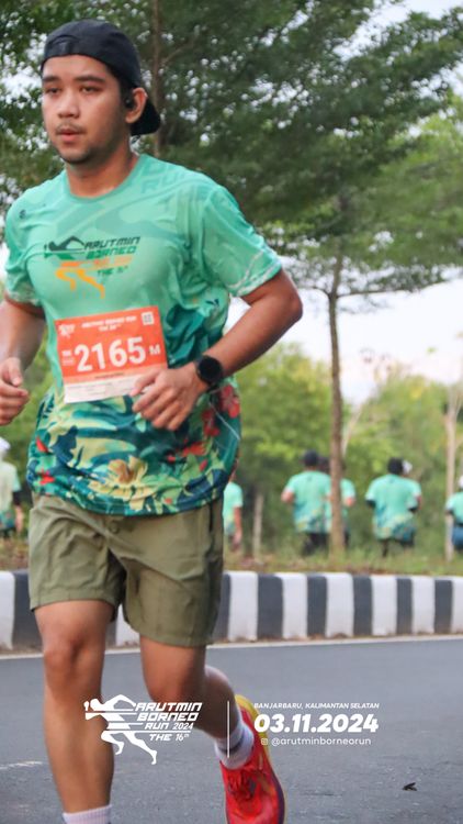 Race photo from Arutmin Borneo Run 2024