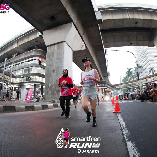 Race photo from SMARTFREN RUN 2026