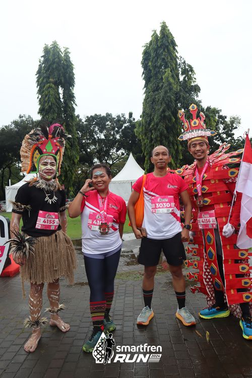 Race photo from Smartfren Run 2024