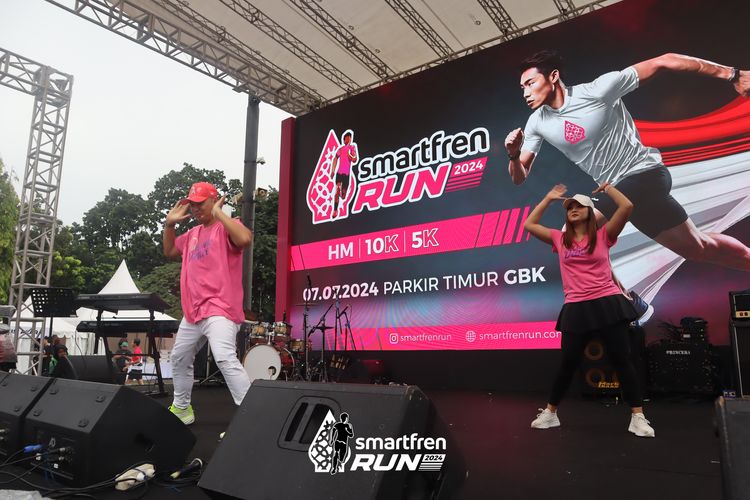 Race photo from Smartfren Run 2024