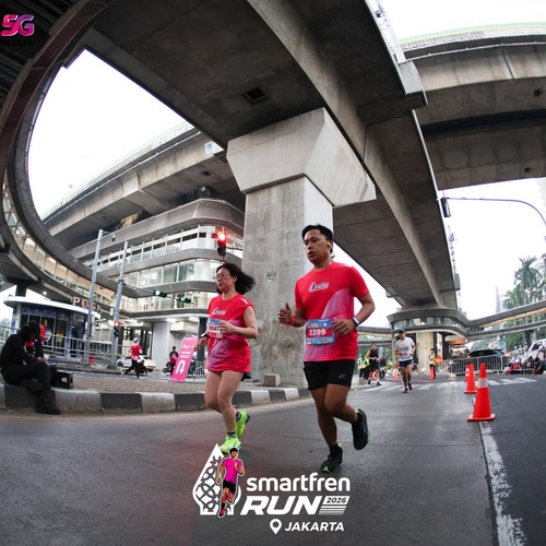 Race photo from SMARTFREN RUN 2026