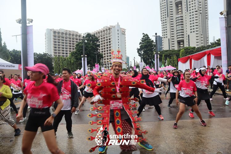 Race photo from Smartfren Run 2024