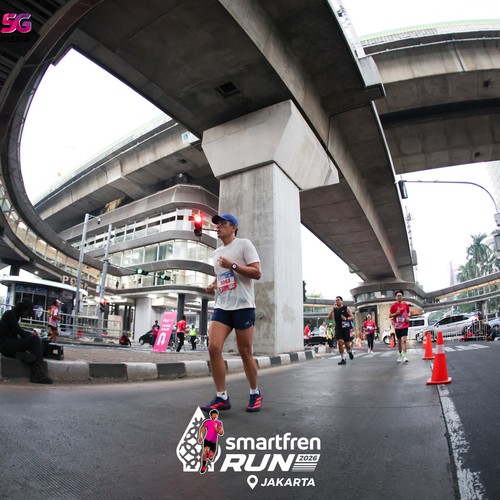Race photo from SMARTFREN RUN 2026