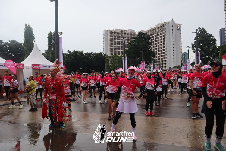 Race photo from Smartfren Run 2024