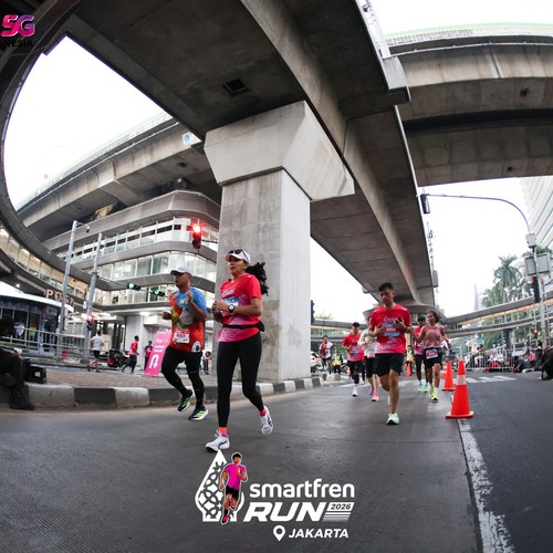 Race photo from SMARTFREN RUN 2026