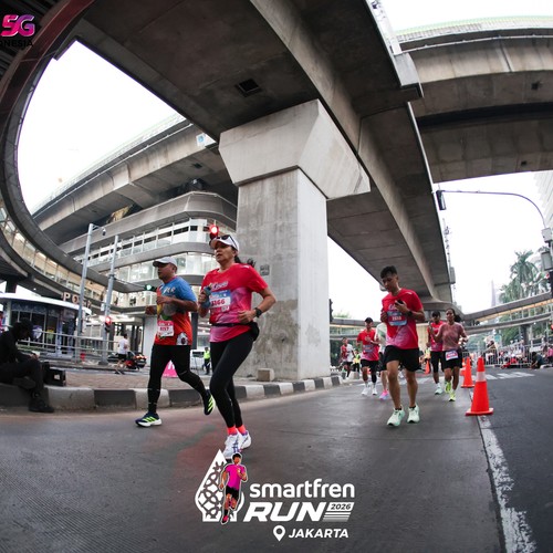 Race photo from SMARTFREN RUN 2026
