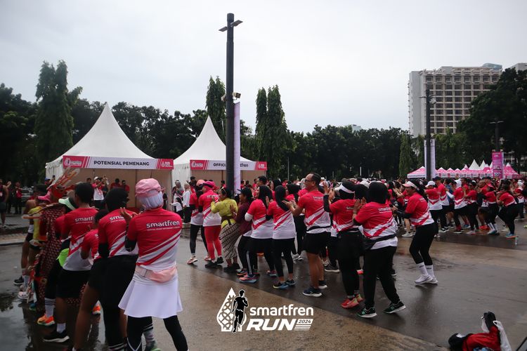 Race photo from Smartfren Run 2024