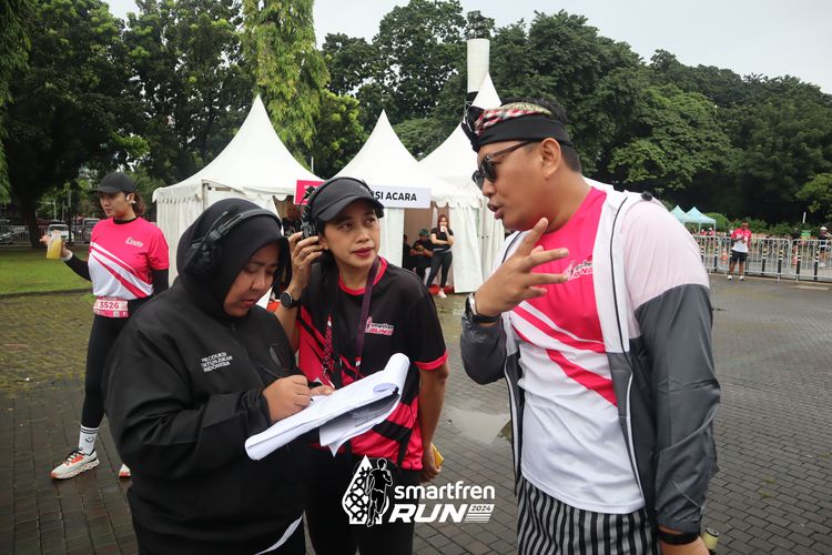 Race photo from Smartfren Run 2024